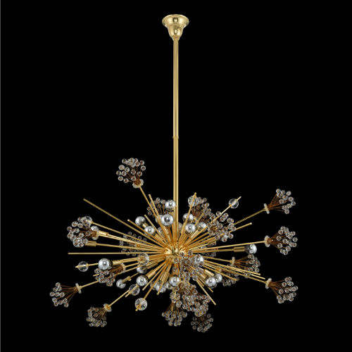 Allegri Crystal Constellation 18k Gold Pendant Light