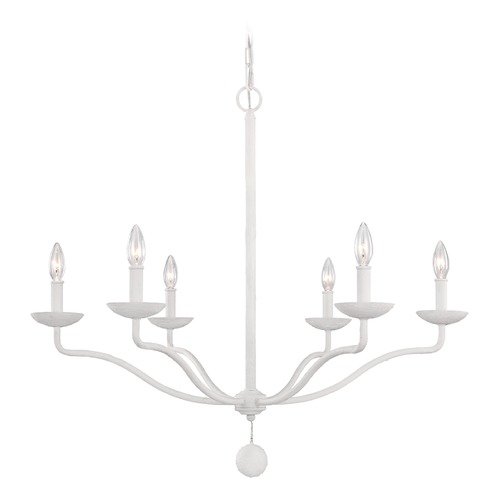 Annie 32.50-Inch Chandelier in Plaster White by Visual Comfort Studio