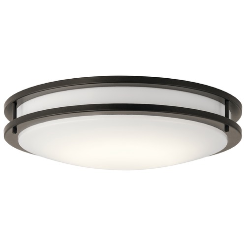 Kichler Lighting 17.75-Inch LED Flush Mount in Olde Bronze 3000K by Kichler Lighting 10786OZLED