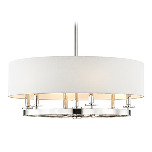 Durham Polished Nickel Pendant by Hudson Valley Lighting