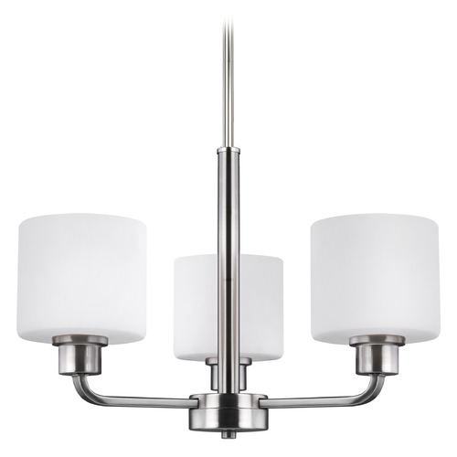 Canfield Brushed Nickel Chandelier by Generation Lighting
