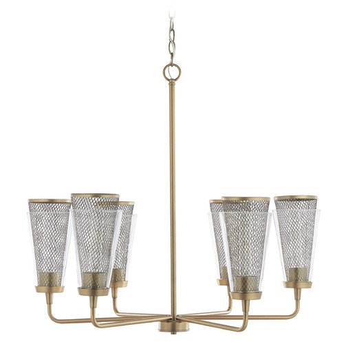 Capital Lighting Abbott 31-Inch Chandelier in Aged Brass by Capital Lighting 432361AD