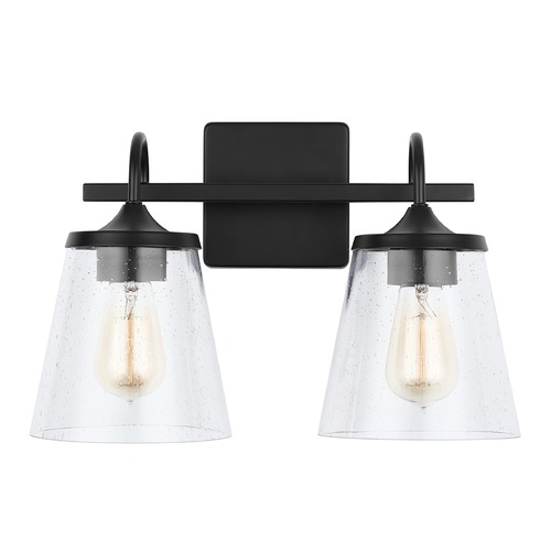 Jayne 15.25-Inch Vanity Light in Matte Black by Capital Lighting