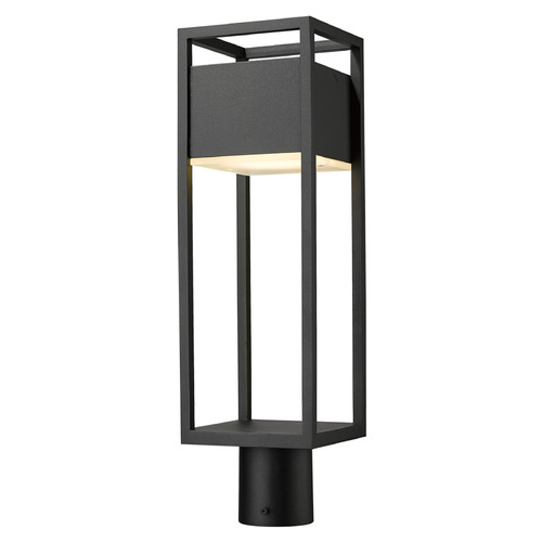 Z-Lite Barwick Black LED Post Light by Z-Lite 585PHMR-BK-LED