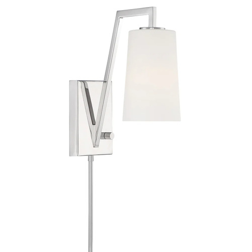 Avon Wall Task Light in Polished Nickel by Crystorama Lighting