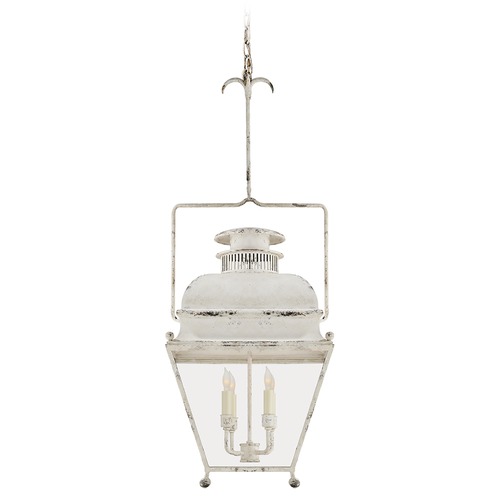 Visual Comfort Signature Collection E.F. Chapman Holborn Small Lantern in Old White by Visual Comfort Signature CHC2215OW