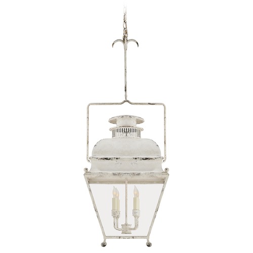 E.F. Chapman Holborn Small Lantern in Old White by Visual Comfort Signature