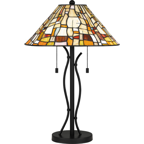 Quoizel Lighting Stinson Table Lamp in Matte Black by Quoizel Lighting TF5619MBK