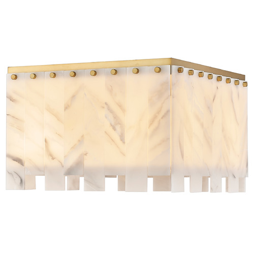 Z-Lite Viviana Rubbed Brass Flush Mount by Z-Lite 345F17-RB