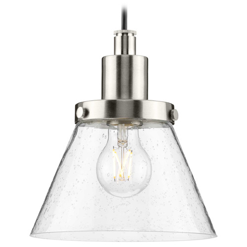 Progress Lighting Progress Lighting Cowan 1-Light Brushed Nickel Pendant P500382-009