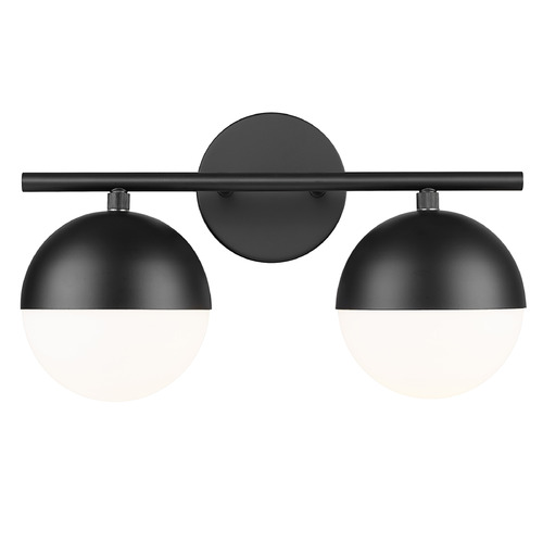 Z-Lite Realm Sphere Matte Black Bathroom Light