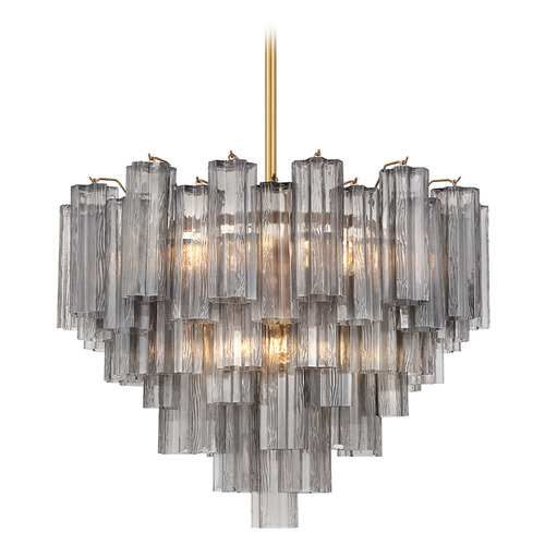 Crystorama Lighting Crystorama Lighting Addis Aged Brass Chandelier ADD-312-AG-SM