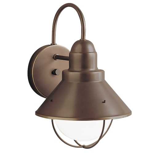Seaside 12-Inch High Outdoor Wall Light in Olde Bronze by Kichler Lighting