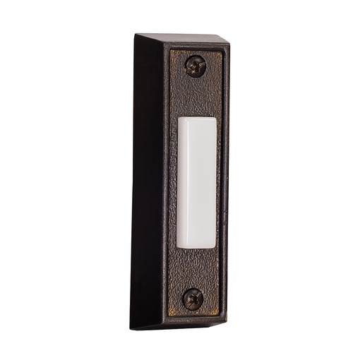 Builder Surface Mount LED Doorbell Button in Bronze by Craftmade Lighting