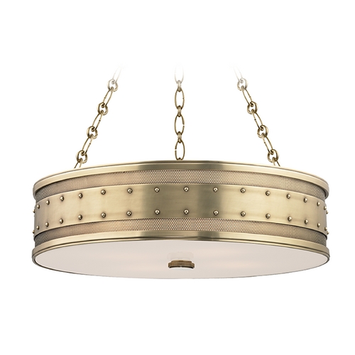 Gaines Aged Brass Pendant by Hudson Valley Lighting