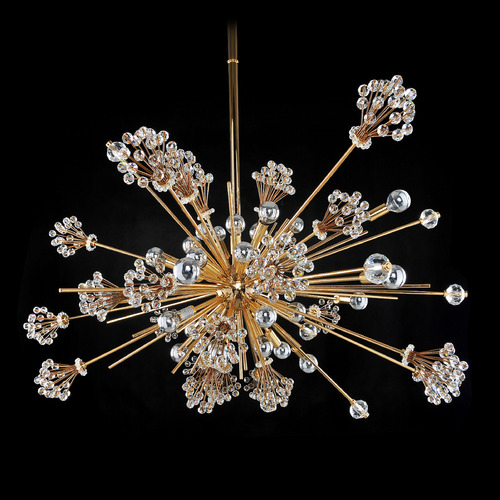 Allegri Crystal Constellation 18k Gold Pendant Light