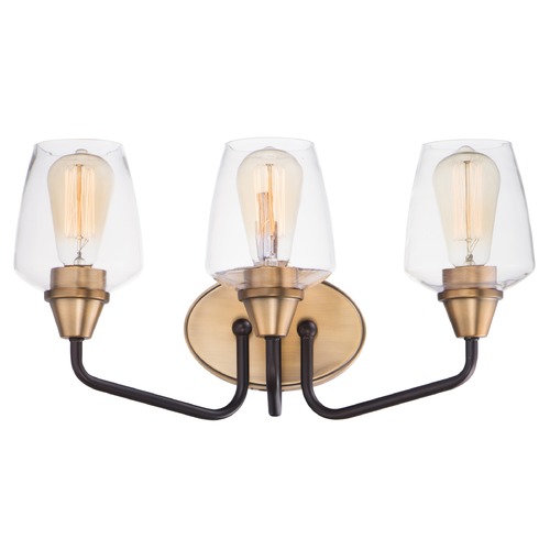 Goblet Bronze & Antique Brass Bathroom Light by Maxim Lighting