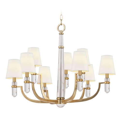 Hudson Valley Lighting Dayton Aged Brass Chandelier by Hudson Valley Lighting 989-AGB-WS