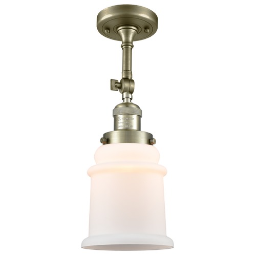 Innovations Lighting Canton Antique Brass Semi-Flush Mount by Innovations Lighting 201F-AB-G181
