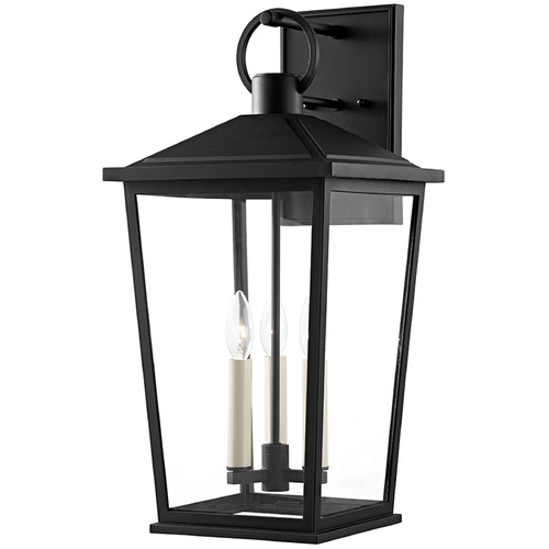 Troy Lighting Soren Textured Black Outdoor Wall Light