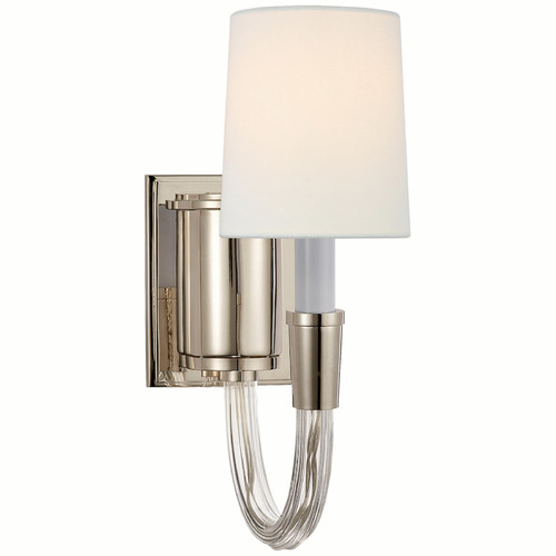 Visual Comfort Signature Collection Thomas OBrien Vivian Sconce in Polished Nickel by VC Signature TOB2032PNL