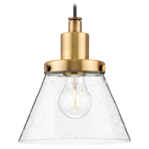 Progress Lighting Hinton 1-Light Vintage Brass Pendant