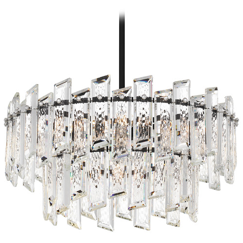 Quoizel Lighting Dion Matte Black Pendant Light with Drum Shade