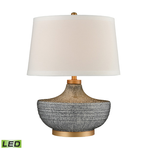 Elk Lighting Elk Lighting Damascus Blue & Brushed Gold LED Table Lamp with Empire Shade D4304-LED