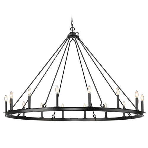 Z-Lite Z-Lite Barclay Matte Black Chandelier 482R-16MB