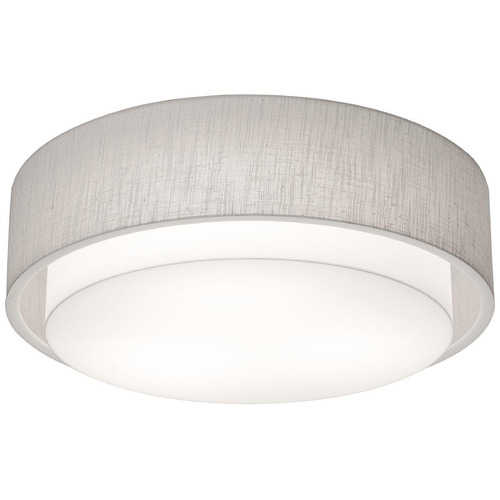Afx Lighting Sanibel Linen White LED Flushmount Light