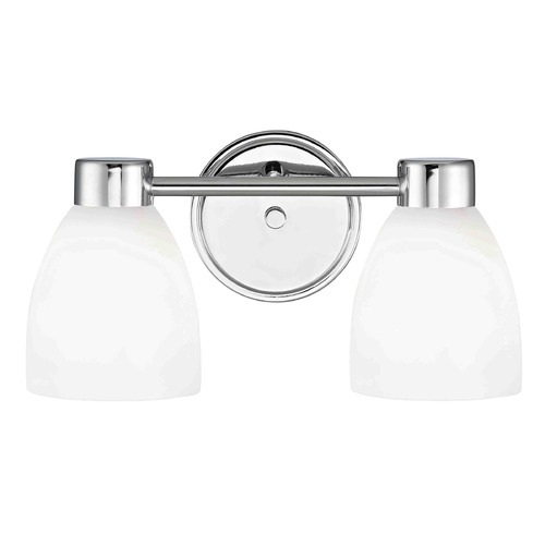Design Classics Lighting Aon Fuse Chrome Bathroom Light 1802-26 GL1024MB