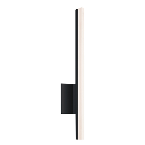 Sonneman Lighting Stiletto LED Satin Black LED Bathroom Light - Vertical Mounting Only 2340.25-DIM