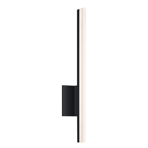 Stiletto LED Satin Black LED Bathroom Light - Vertical Mounting Only by Sonneman Lighting