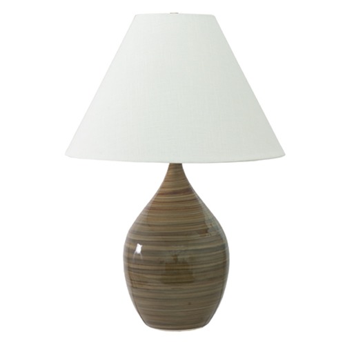 House of Troy Lighting Scatchard Stoneware Tiger's Eye Table Lamp by House of Troy Lighting GS400-TE