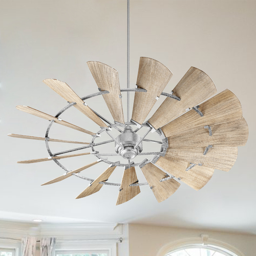 Quorum Lighting Windmill 72-Inch Modern Farmhouse Fan in Galvanized by Quorum Lighting 97215-9