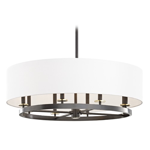 Durham Aged Old Bronze Pendant with Oval Shade by Hudson Valley Lighting