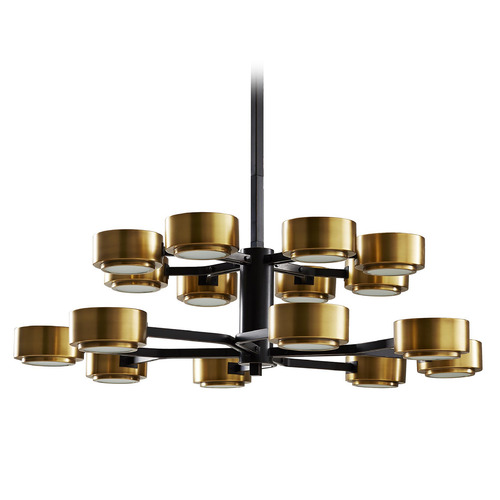 Jalen Two-Tier Chandelier in Bronze & Brass by Arteriors Home