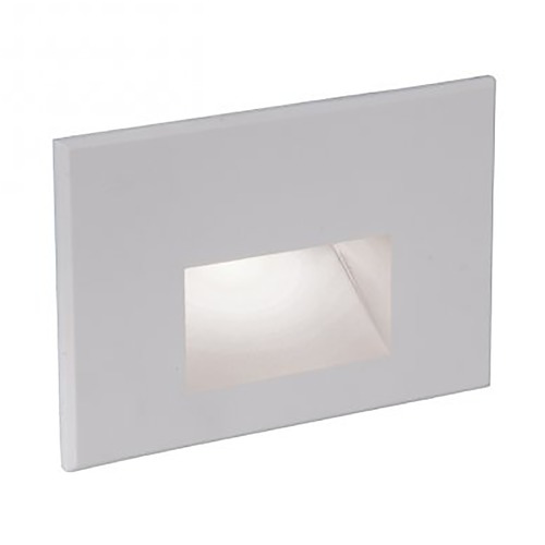 Step & Wall White on Aluminum LED Recessed Step Light by WAC Lighting