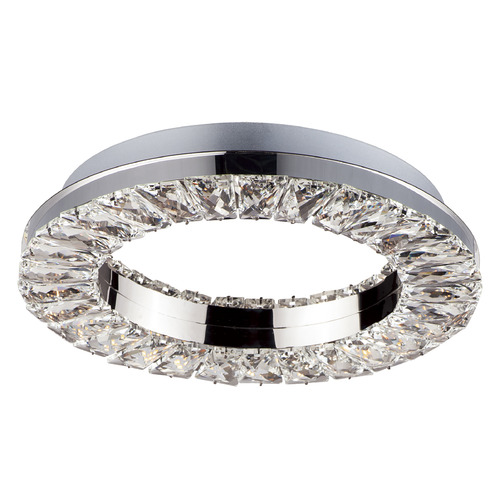 Charm 12-Inch LED Ceiling Mount in Polished Chrome by ET2 Lighting