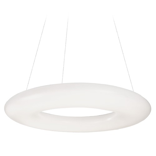 Kuzco Lighting Modern White LED Pendant with White Shade 3000K 2700LM by Kuzco Lighting PD80724