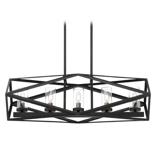 Zemi Black Linear Light with Cylindrical Shade by Satco Lighting