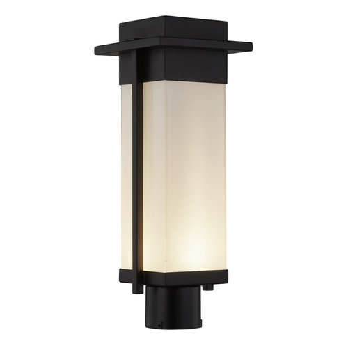 Justice Design Group Justice Design Group Pacific Matte Black LED Post Light FSN-7542W-OPAL-MBLK