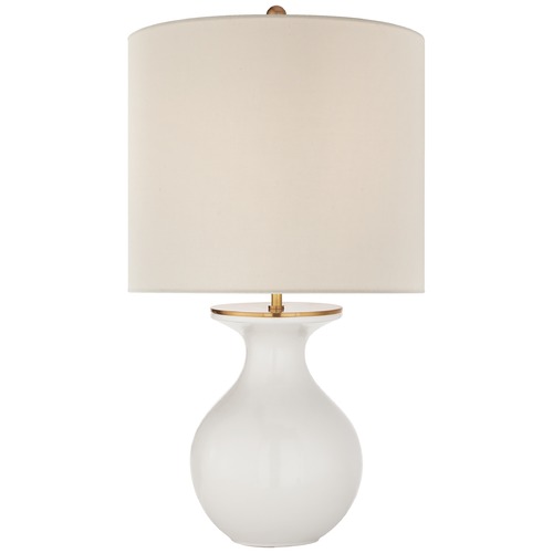 Visual Comfort Signature Collection Kate Spade New York Albie Desk Lamp in New White by Visual Comfort Signature KS3616NWTL
