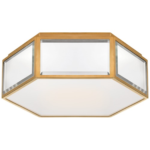 Visual Comfort Signature Collection Kate Spade New York Bradford Flush Mount in Mirror by Visual Comfort Signature KS4120MIRSBFG