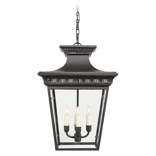 E.F. Chapman Elsinore Lantern in Matte Black by Visual Comfort Signature
