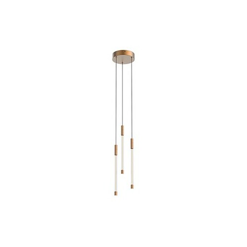 Motif Brushed Gold LED Multi-Light Pendant by Kuzco Lighting