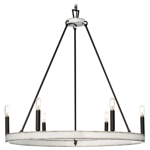 Progress Lighting Progress Lighting Parkhurst 6-Light Matte Black Chandelier P400302-31M