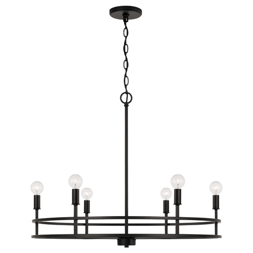 HomePlace by Capital Lighting Fuller 6-Light Chandelier in Black by HomePlace by Capital Lighting 448761MB