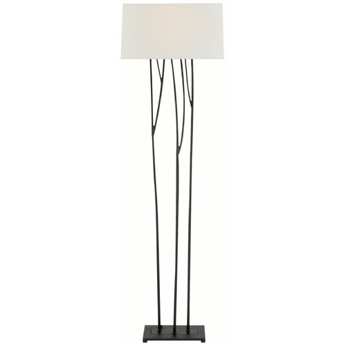 Visual Comfort Signature Collection Aspen Blackened Rust Floor Lamp with Rectangle Shade