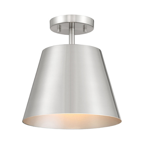 Meridian Brushed Nickel Semi-Flushmount Light
